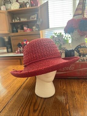 Scala Collection Straw Raffia Up-brim Hat